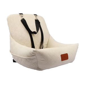 Ultraweiches Quadratisches Hundebett für das Auto, Luxuriöses, Erhöhtes Hundebett in Quadratform aus Samt mit Memory-Schaum, Vollständig Waschbar mit Stauraum, Polyester-Schwamm - Product Image 1