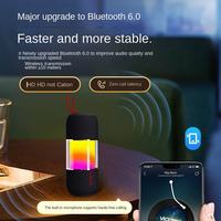 BT2676, Enceinte portable Bluetooth V6.0 pour extérieur, éclairage RGB, appairage TWS, lecture de carte TF, appels mains libres pour utilisation intérieure et extérieure