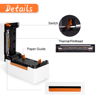 Printer Label Thermal AiYin A70 Harga Pabrik Murah 80mm Printer Label Barcode Thermal Printer Waybill