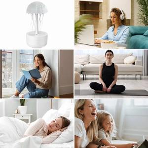 Humidificateur méduse USB, diffuseur d'arômes, purificateur d'air, pulvérisateur de brume, veilleuse rotative colorée pour chambre à coucher - Product Image 3