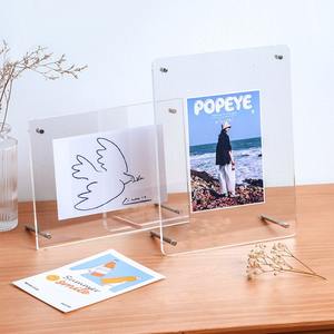 Marco para Fotos, Acrílico Transparente, 8.5x11, Tamaño Carta/A4, Decorativo, para Pósteres, Exhibición de Escritorio/Mesa - Product Image 6