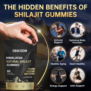 Vegan Shilajit Gelatin <strong>Free</strong> Gummies with KSM 66 Ashwagandha Gokshura Black <strong>Muesli</strong> Natural Shilajit Gummies - Product Image 1