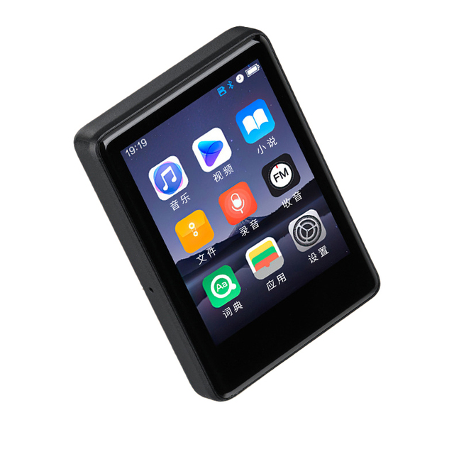Portable 2.4-inch Full Touch Screen BT MP3 MP4 Player E-book FM Radio Speaker Video Playback Recording HiFi Audio