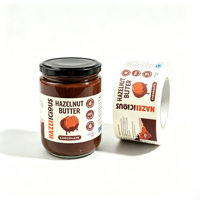 Étiquettes alimentaires personnalisées en vinyle holographique imperméable autocollantes, formes et tailles personnalisées, design ail et bacon pour contenants alimentaires