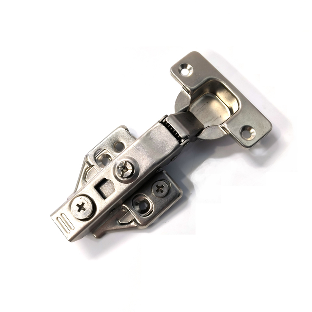 One Way Hardware Fitting Iron Steel 3D Hydraulic Hidden Door Hinges for Kitchen Bedroom Cabinet Furniture with Easy Installation