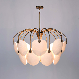 Lámpara de araña moderna de cerámica texturizada a mano para hotel, bar, sala de estar, comedor, dormitorio, luces colgantes - Product Image 4