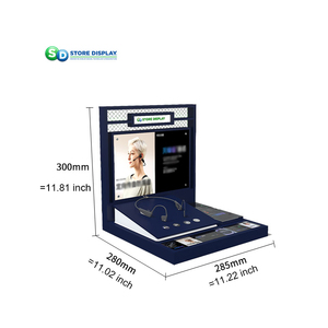 Built in bluetooth Promotion Acrylic Pdq Display Box <b>Headphone</b> Trade Show Exhibition Cabinet Store Counter Retail Display Racks - Product Image 1