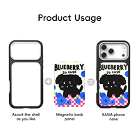 Étui de téléphone personnalisable en TPU magnétique, antichoc, étanche, avec impression UV, dos détachable pour iPhone 14 15 16 17 Pro Max