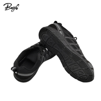 Chaussures de sécurité athlétiques en stock pour hommes, antidérapantes, avec embout en acier, pour l'été, l'hiver et l'automne