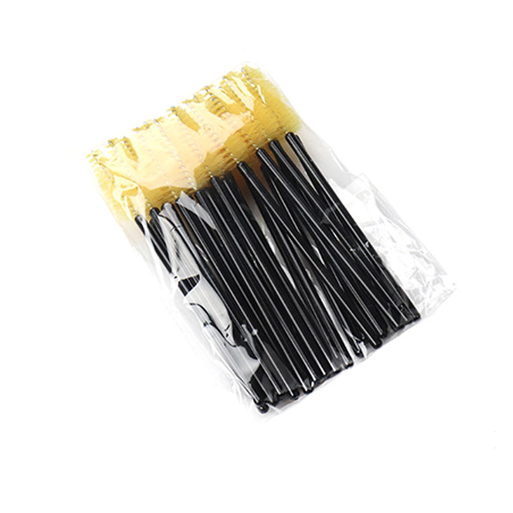 Manche noir avec pinceau jaune