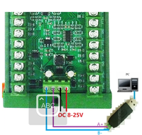 Module de capteur de température 8 canaux DC 8-30V PT100 RTD RS485 Modbus RTU, capteur de platine -40~500°C, mesure de tension
