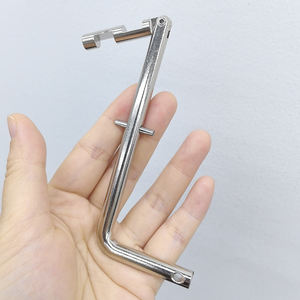 Drop Key <span class=keywords><strong>General</strong></span> Emergency Elevator Door Triangle Key Fireman Brigade Security Plus Lift Key Locksmith Tool Acero inoxidable-9906 - Product Image 3