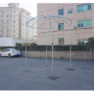 Adjustable Aluminum Telescopic Round Support <b>Stand</b> Pipe and Drape with 3-23ft Size Option for Wedding Events - Product Image 2