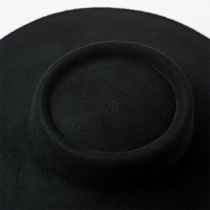 X1268 Wide Brim Wool <strong>Hat</strong> Wool <strong>Top</strong> Caps <strong>Red</strong> Wool Felt <strong>Hats</strong> Unisex Felt Homburg <strong>Hat</strong> - Product Image 6