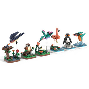 Mục mới Wange động vật chim 6 phong cách các loại hỗn hợp các loại khối xây dựng bộ - Product Image 4