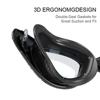 Lunettes de natation pour adultes haut de gamme YL2200, nouvelles, anti-buée, anti-UV, pont nasal intégré, lunettes de natation, design breveté