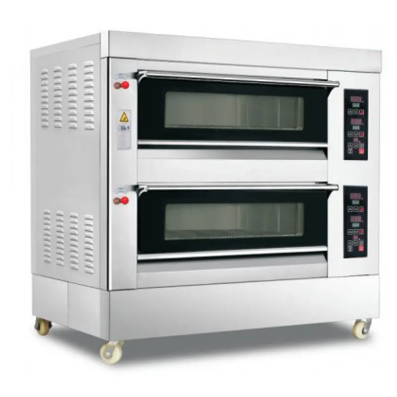 Elektrische Ovencommercialdouble-Layerlarge Capaciteit Oven Gebakken Pizzaegg Tartsbaked Cakestwo-Laag, Twee Plaat Oven