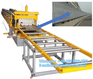 Road Panels Sound Barrier Sound Barrier Road Metal Noise Panels Sound Proof Barrier Roll Forming Machine