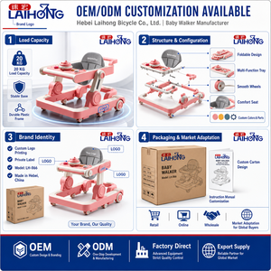 Girello Multifunzionale Anti-Oleg Anti-Roll <span class=keywords><strong>per</strong></span> Neonati, Giocattolo Educativo Precoce con Musica, Telaio in Plastica <span class=keywords><strong>per</strong></span> Uomini, Donne e Bambini - Product Image 5