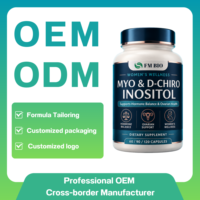 Capsules d'inositol OEM/ODM d'usine, Myo & D-Chiro Inositol, Inositol pour l'équilibre hormonal féminin, PCOS, fertilité, complément sous marque privée
