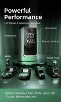 Nouvelle Pompe à Air Électrique Portable ABS et Démarreur d'Urgence pour Voiture 20000mAh avec Pince à Pneus Intégrée et Pression Numérique