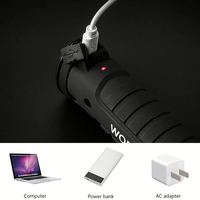 WOSEN Lampu Perawatan Genggam Lipat dengan Daya Hisap Magnetik COB DC USB Dapat Diisi Ulang ABS IP66 Senter LED Bengkel 5 Mode