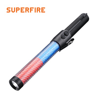 Lampe torche LED rechargeable haute performance YJ11 pour le camping, 4 niveaux de luminosité, clignotement rouge/bleu, brise-vitre d'urgence, laser