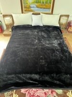 Haute qualité dubaï vison Raschel couverture en gros Double lit couvre hiver solide et motif de dessin animé King Size 4kg 8kg