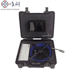 Vicam 23mm Push Rod HD Video CCTV Inspection Camera 20m 50M Meter Counter Portable Small Pipe Inspection