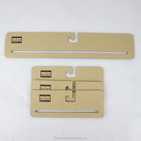Custom Hotel Shop Eco-friendly Beach Towel Cardboard Kraft Paper Scarf Hanger With logo