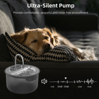 Fuente de Agua Inteligente OEM de 4L con WiFi para Perros Dispensador de Acero Inoxidable App Tuya Bebedero Automático para Gatos Comedero de Agua para Perros Grandes