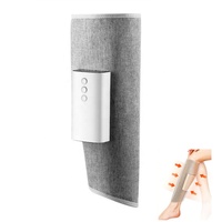 Masseur portable sans fil 7,5 W à taille unique en lin/nylon pour la relaxation musculaire, avec compression d'air et thérapie chauffante pour les jambes et les mollets