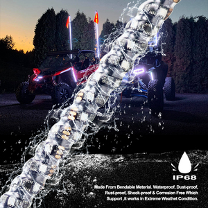 3FT 4FT 5FT Xoắn Ốc <span class=keywords><strong>LED</strong></span> Whip Antenna Cờ Ánh Sáng Giấc Mơ Đuổi Theo Màu Bằng Điều Khiển Từ Xa Và Ứng Dụng Đồng Bộ Hóa <span class=keywords><strong>LED</strong></span> Whip Cho ATV UTV - Product Image 4