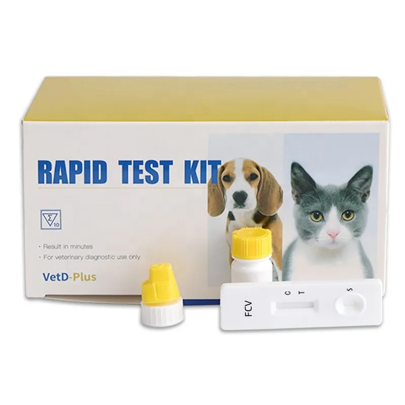 GooDoctor 5-Minuten-Katzen-Calicivirus-Antigen (FCV Ag) Schnelltest-Kit für Katze zuhause