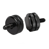 1/4 "trépied 3/8 à 1/4 caché espion DSLR Flash adaptateur de montage de chaussure chaude pour tête numérique adaptateur de montage de caméra caméra à vis