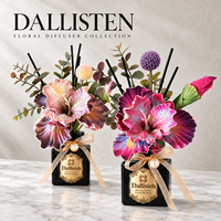 Diffuseur de parfum d'ambiance Dallisten Real Touch, style iris, rose, orchidée, diffuseur d'arômes décoratif pour la maison