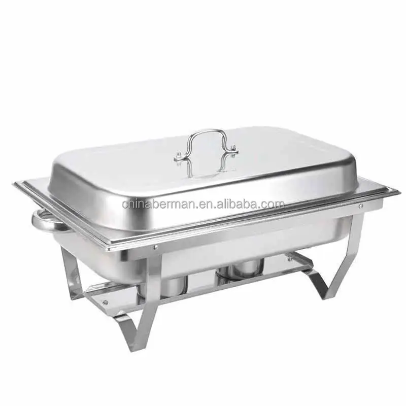 Hot Pot Restaurant Equipment silver chafing dish portable food warmer buffet set serving dishes with cover