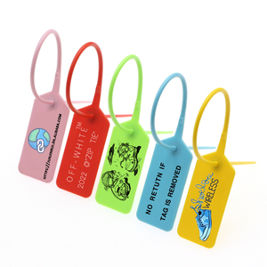 Custom Disposable Security Plastic Seal Hang <strong>Tag</strong> Eco-Friendly Numbered <strong>Tags</strong> for <strong>Garments</strong> Shoes Bags Lockable Plastic <strong>Tag</strong> for - Product Image 3