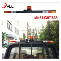 Barre lumineuse combinée de sécurité de toit de véhicule minier à base magnétique de 1.2m
