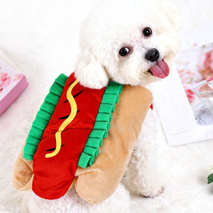 Disfraz Divertido de Perrito Caliente y Hamburguesa para Perros, Gatos, <span class=keywords><strong>Cachorros</strong></span> y Mascotas, Ropa y Accesorios para Mascotas - Product Image 2