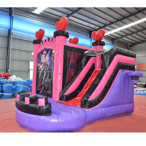 Castillo Inflable de PVC Rosa Mico y Casa de Brinco para Niños, Temática de Princesas, Bodas y Cumpleaños, para 5-10 Niños, Capacidad de 300-500 kg - Product Image 3