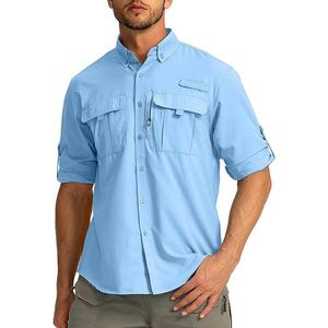 Camisas de Pesca de Secado Rápido al por Mayor con Ventilación para Hombre, Protección UV UPF50 - Product Image 4