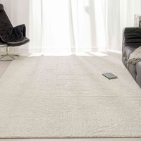 Tapis à poils courts fabriqué à la machine 160 x 230 cm, motif crème moderne, en stock, pour salon, chambre, tapis de canapé