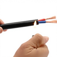 Câble en cuivre toronné isolé en caoutchouc orange, 3 conducteurs, multi-spécifications, 300V, pour construction et alimentation électrique