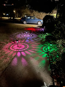 Đèn chiếu sáng sân vườn năng lượng mặt trời, chống nước IP67, đổi màu RGB LED, cắm đất - Product Image 6