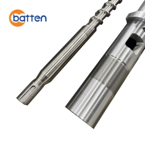 Husillo y Cilindro para Moldeo por Inyección Langge 320T D70 y 650T D90, Utilizados para Cajas de Frutas Recicladas de PP y PE - Product Image 4
