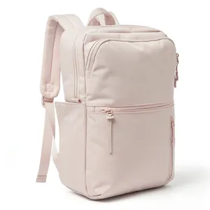 粉色城市女士袋装大容量防盗旅行商务笔记本背包女士电脑包