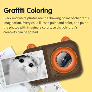 Cámara Digital para Niños de 2.4 Pulgadas con Impresión Instantánea, Compatible con MP3 y MicroSD, Juguete para Jóvenes Fotógrafos, Sensor de Imagen MOS - Product Image 5