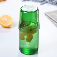 Offre Spéciale 450ml japonais Simple haute Borosilicate résistant à la chaleur jus thé boisson froide bouteilles en verre et tasses