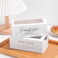 Caixas para Bolo Inglês, Embalagens para Pão de Banana, Recipientes para Bolo Inglês, Caixas para Pão, Suprimentos para Padaria com Janela Transparente, Logotipo Personalizado, Tamanhos a Granel